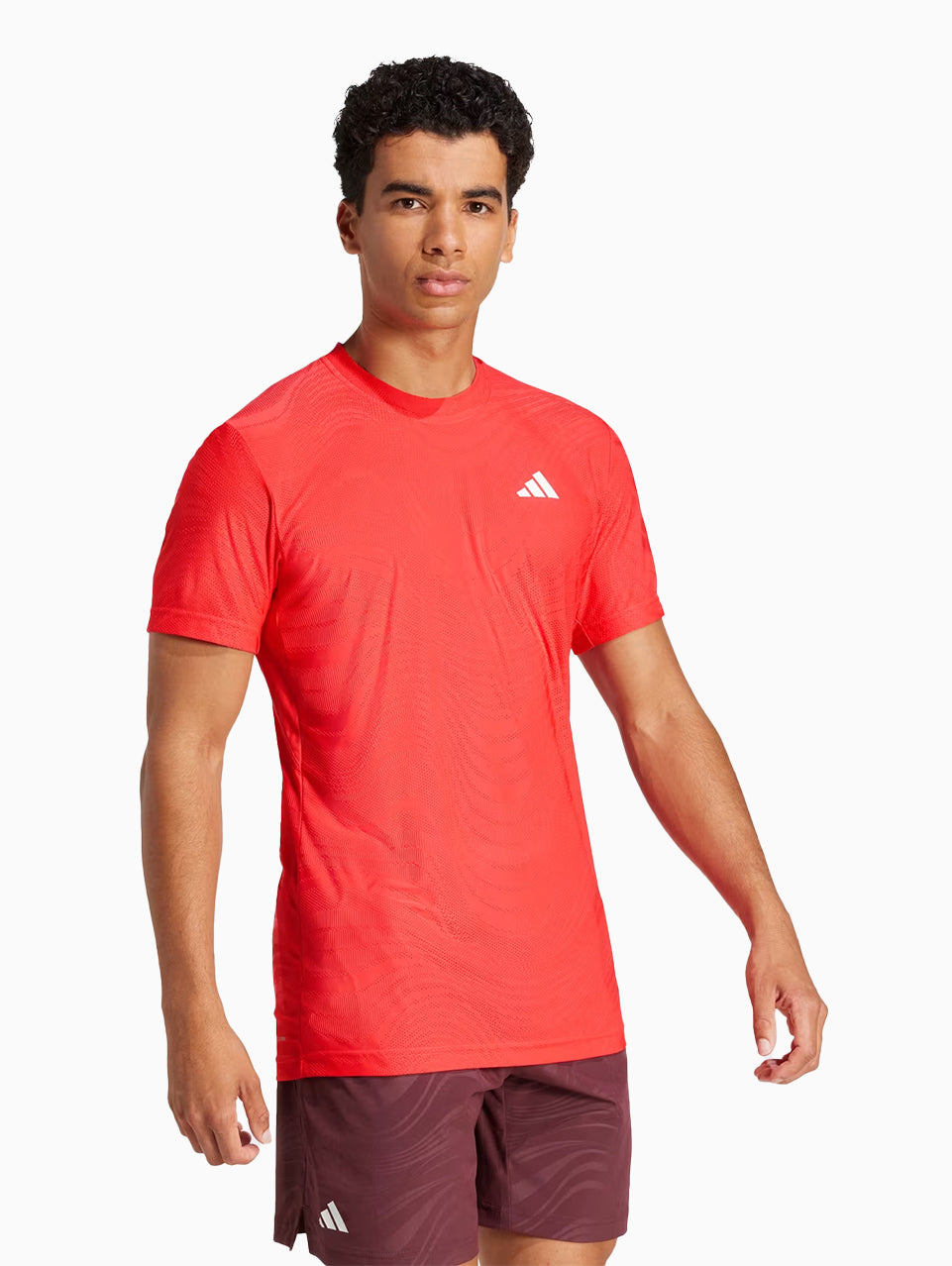 Camiseta Adidas Tennis Pro Climacool+ Freelift Vermelha